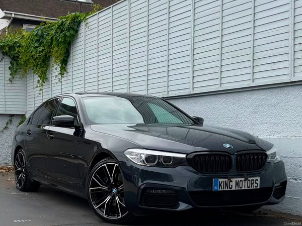 BMW 5-Series Saloon, Petrol Hybrid, 2019, Black