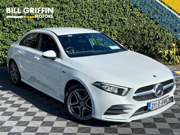 Mercedes-Benz A-Class Saloon, Petrol Plug-in Hybrid, 2021, White