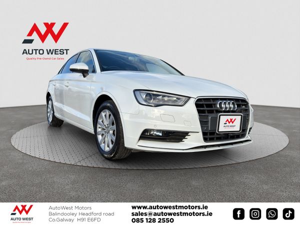 Audi A3 Saloon, Petrol, 2015, White