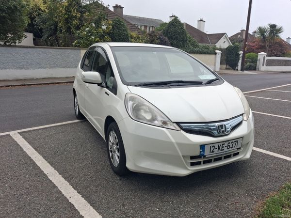 Honda Fit Hatchback, Petrol Hybrid, 2012, White