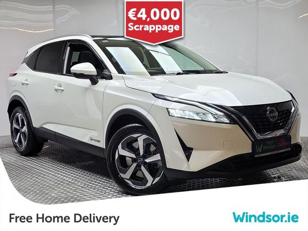 Nissan Qashqai MPV, Petrol Hybrid, 2024, White