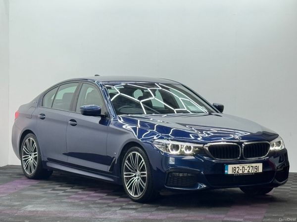 BMW 5-Series Saloon, Petrol Plug-in Hybrid, 2018, Blue