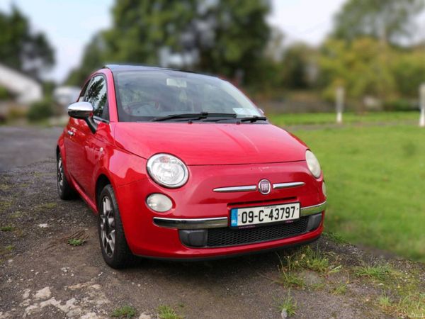 Fiat 500 Hatchback, Petrol, 2009, Red