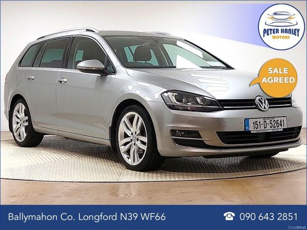 Volkswagen Golf Estate, Diesel, 2015, Silver