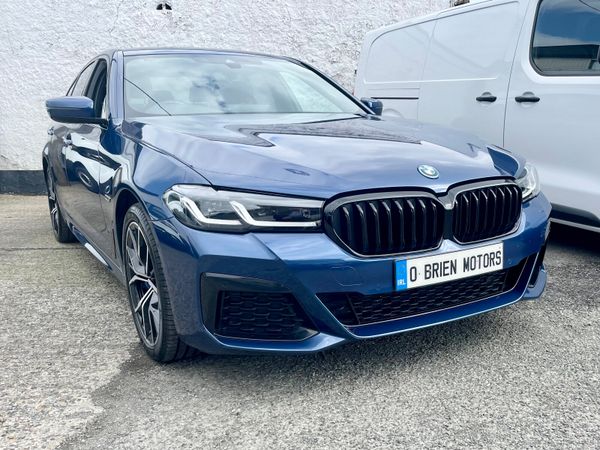 BMW 5-Series Saloon, Petrol Plug-in Hybrid, 2023, Blue
