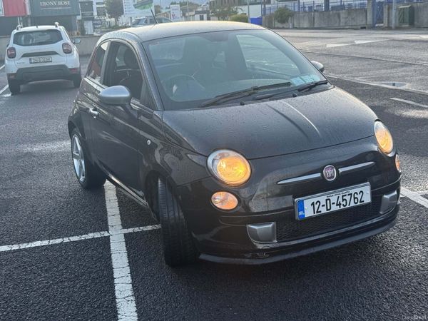 Fiat 500 Hatchback, Petrol, 2012, Black