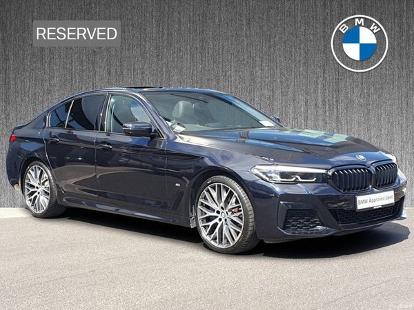 BMW 5-Series Saloon, Petrol Plug-in Hybrid, 2021, Black
