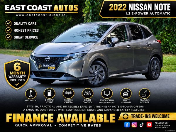 Nissan Note Hatchback, Petrol Hybrid, 2022, Grey