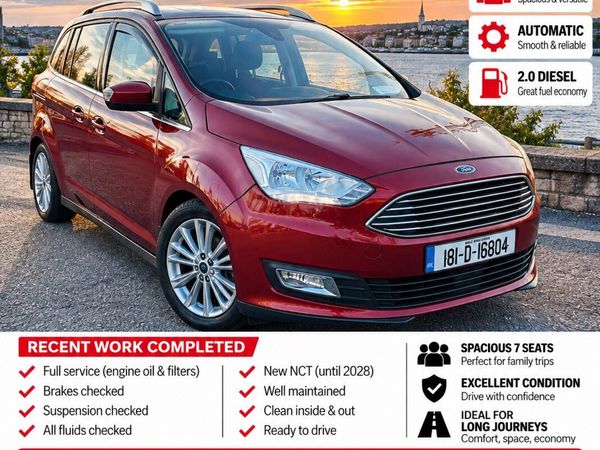 Ford Grand C-Max MPV, Diesel, 2018, Red