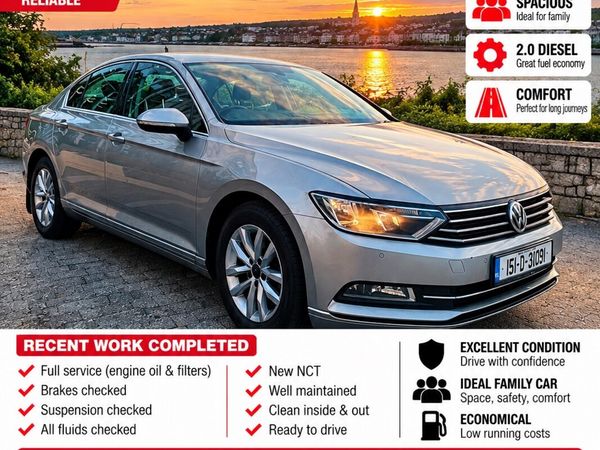 Volkswagen Passat Saloon, Diesel, 2015, Silver