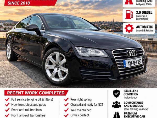 Audi A7 Hatchback, Diesel, 2013, Black