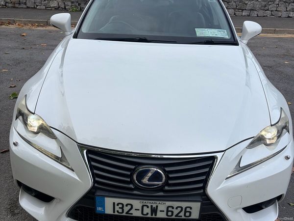 Lexus IS Saloon, Petrol Hybrid, 2013, White