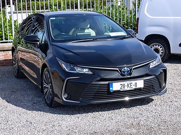 Toyota Corolla Saloon, Petrol Hybrid, 2021, Black