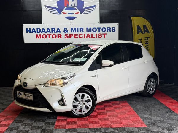 Toyota Vitz Hatchback, Petrol Hybrid, 2018, White