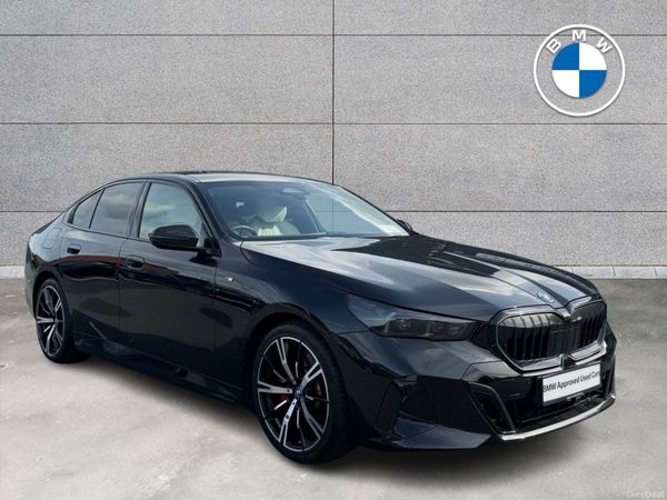 BMW 5-Series Saloon, Petrol Plug-in Hybrid, 2024, Black