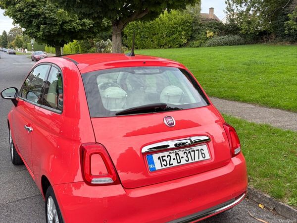 Fiat 500 Hatchback, Petrol, 2015, Pink
