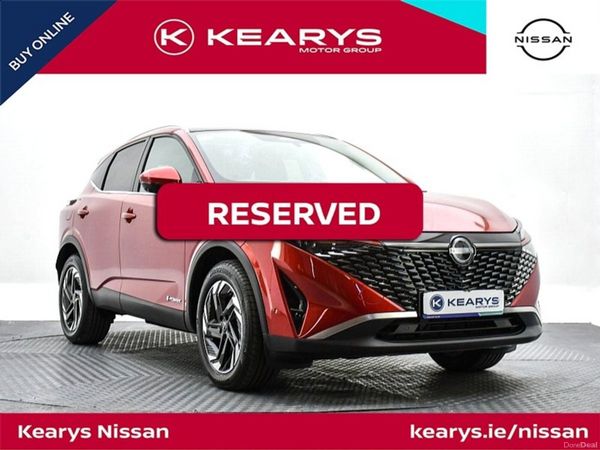 Nissan Qashqai SUV, Petrol Hybrid, 2026, Red