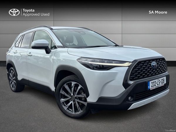 Toyota Corolla Cross SUV, Petrol Hybrid, 2023, White