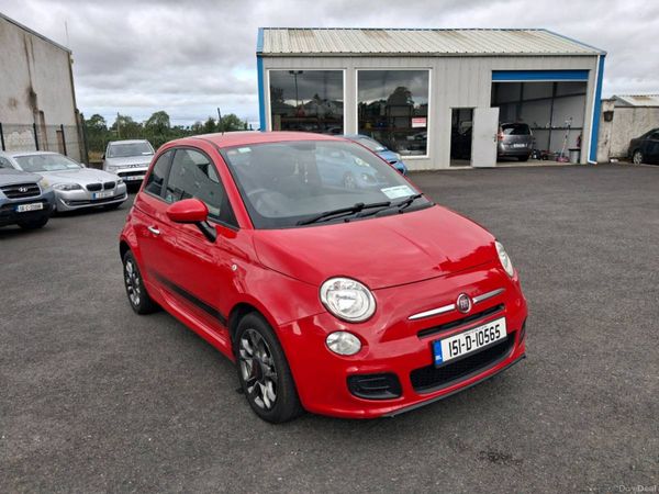 Fiat 500 Hatchback, Petrol, 2015, Red