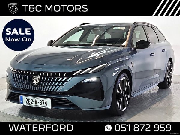 Peugeot 308 Estate, Petrol Hybrid, 2026, Blue