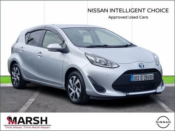Toyota Aqua Hatchback, Petrol Hybrid, 2020, Silver