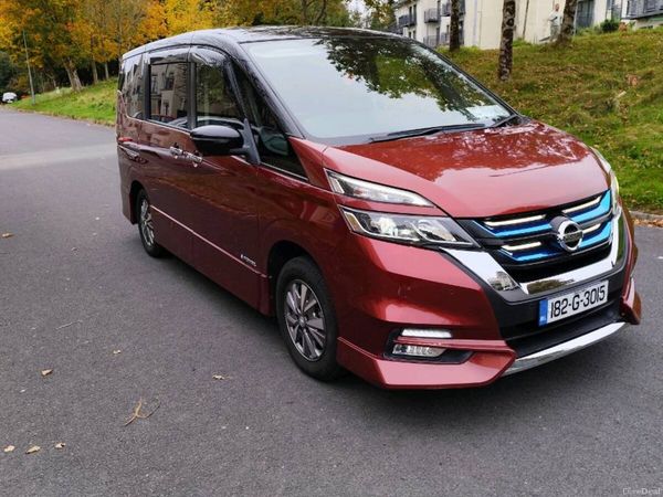 Nissan Serena MPV, Petrol Hybrid, 2018, Red