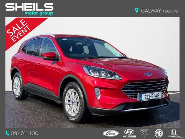 Ford Kuga SUV, Petrol Plug-in Hybrid, 2023, Red