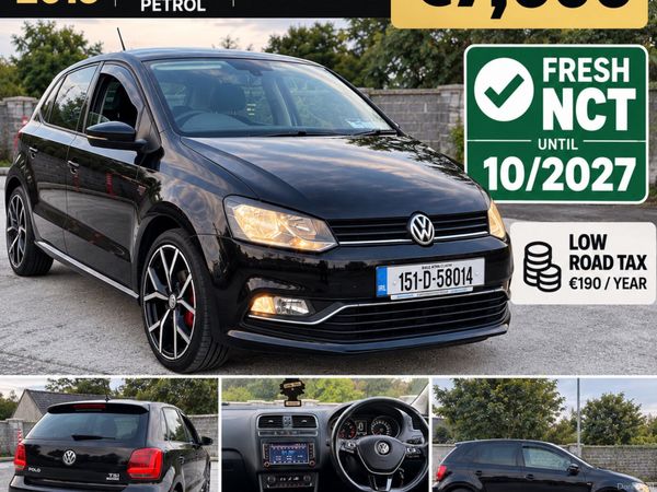 Volkswagen Polo Hatchback, Petrol, 2015, Black