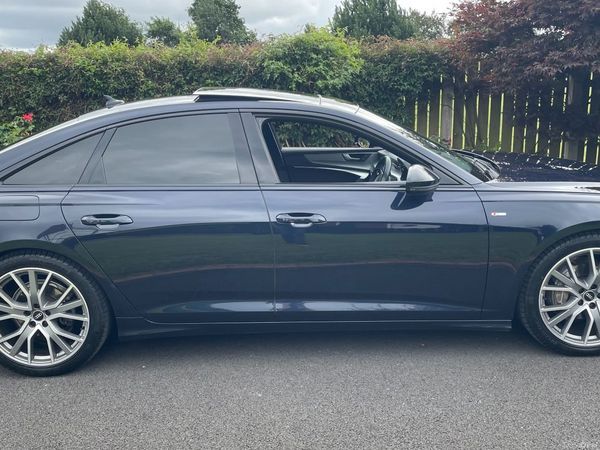 Audi A6 Saloon, Diesel Hybrid, 2021, Blue
