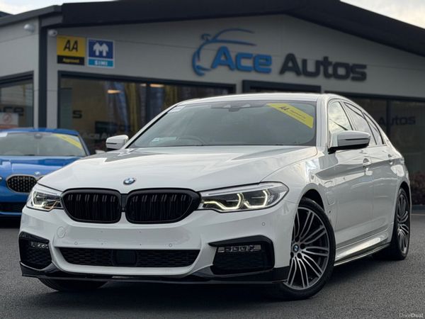 BMW 5-Series Saloon, Petrol Plug-in Hybrid, 2017, White