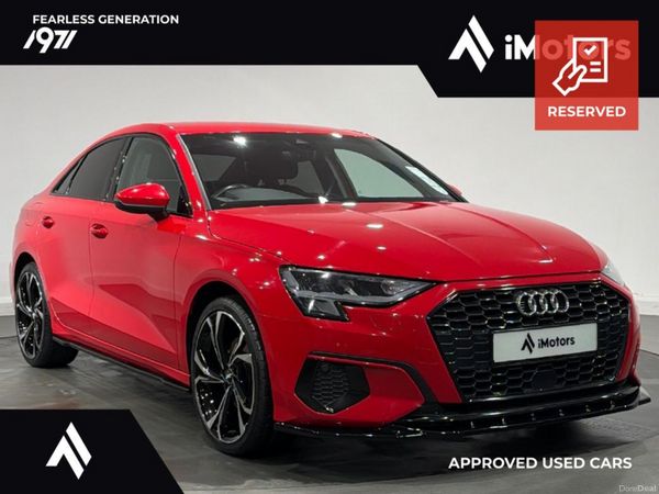 Audi A3 Saloon, Petrol, 2021, Red