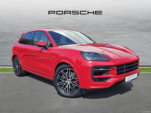 Porsche Cayenne SUV, Petrol Plug-in Hybrid, 2024, Red
