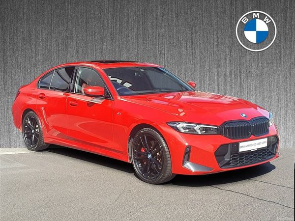 BMW 3-Series Saloon, Petrol Plug-in Hybrid, 2024, Red