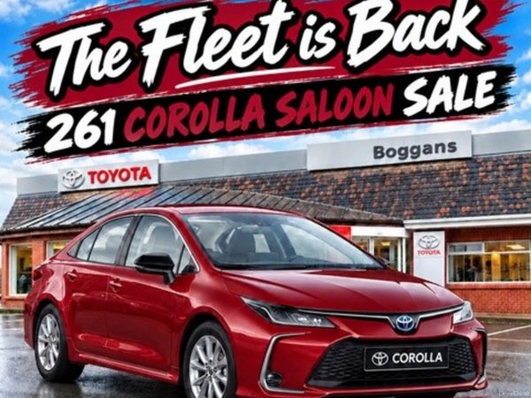 Toyota Corolla Saloon, Petrol Hybrid, 2026, Red