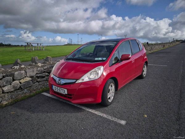 Honda Fit Hatchback, Petrol Hybrid, 2012, Red
