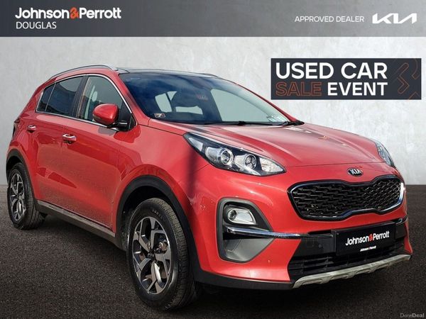 Kia Sportage SUV, Diesel Hybrid, 2021, Red