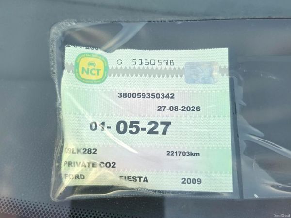 Ford Fiesta Hatchback, Diesel, 2009, Black