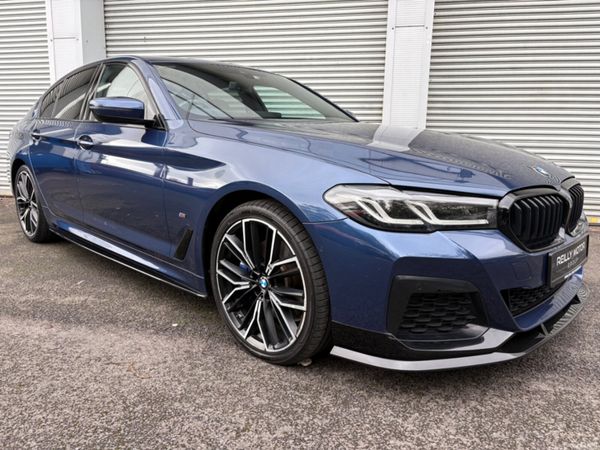 BMW 5-Series Saloon, Petrol Plug-in Hybrid, 2020, Blue