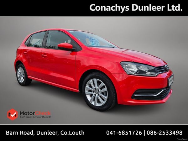 Volkswagen Polo Hatchback, Petrol, 2016, Red