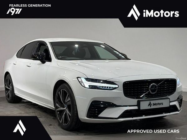 Volvo S90 Saloon, Petrol Plug-in Hybrid, 2022, White