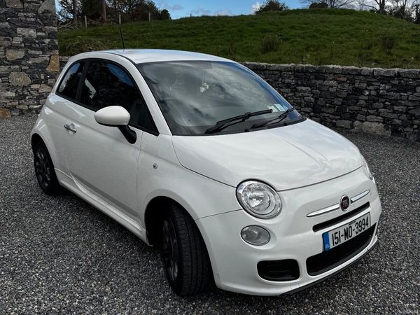 Fiat 500 Hatchback, Petrol, 2015, White