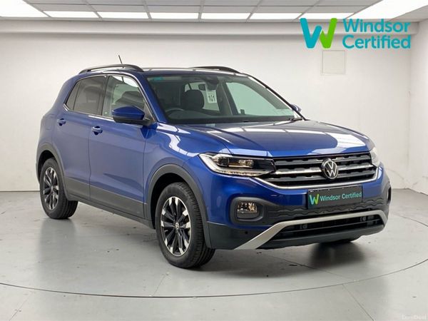 Volkswagen T-Cross Hatchback, Petrol, 2021, Blue