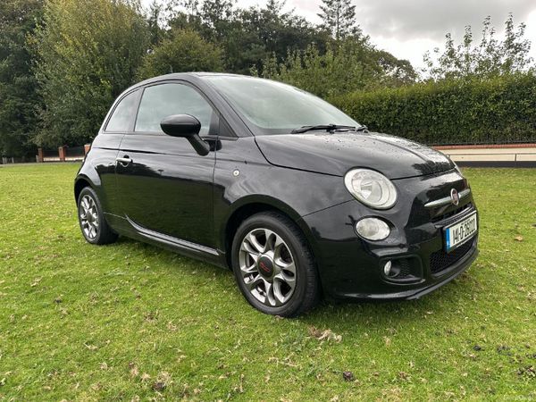 Fiat 500 Hatchback, Petrol, 2014, Black