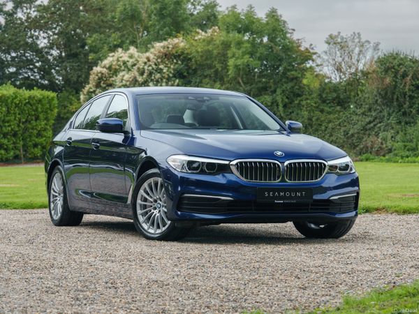 BMW 5-Series Saloon, Petrol Plug-in Hybrid, 2019, Blue