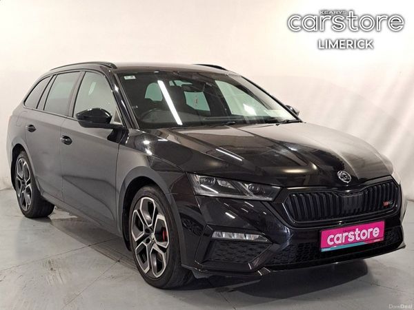 Skoda Octavia Estate, Petrol Plug-in Hybrid, 2022, Black