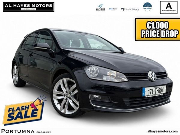 Volkswagen Golf Hatchback, Diesel, 2017, Black
