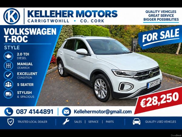 Volkswagen T-Roc SUV, Diesel, 2024, White