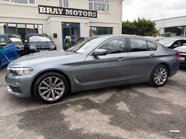 BMW 5-Series Saloon, Petrol Plug-in Hybrid, 2018, Blue