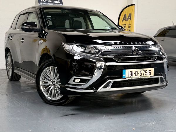Mitsubishi Outlander SUV, Petrol Plug-in Hybrid, 2019, Black