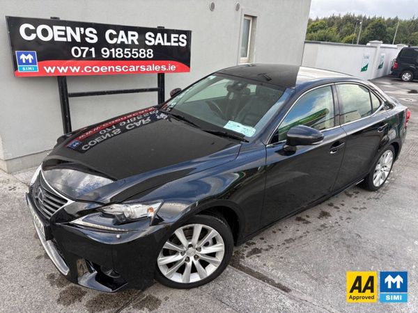 Lexus IS Saloon, Petrol Hybrid, 2015, Black
